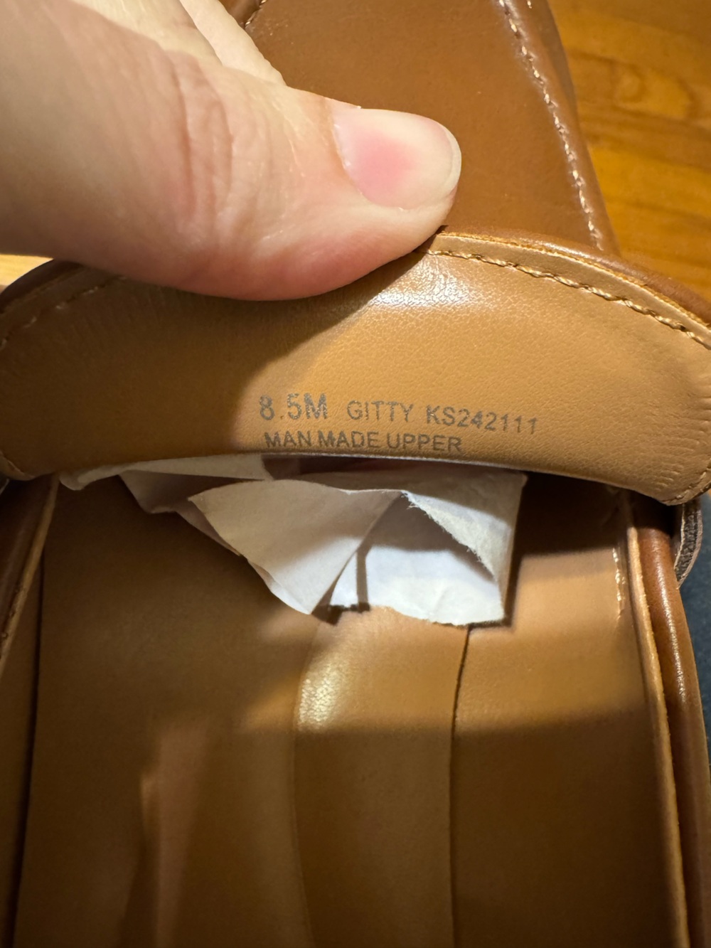 Kensie Cognac Brown Slip-On Penny Loafers - Picture 6 of 6